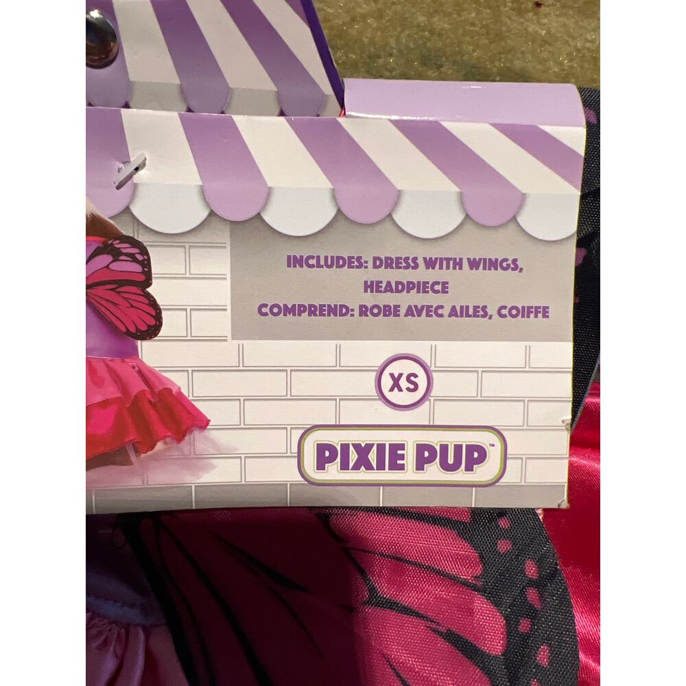 Rubie's Pet shop boutique dog pixie pup Costume, X-Small, Pink and Purple Fairy - Picture 6 of 6
